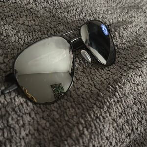 Oakley Black and Silver Aviator Sunglasses